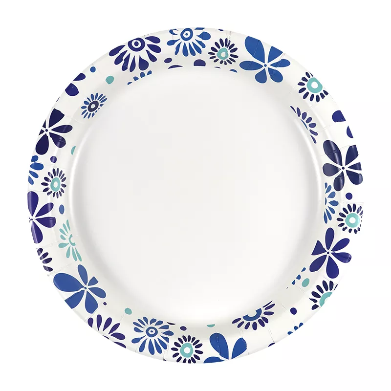 Platos de papel impresos
